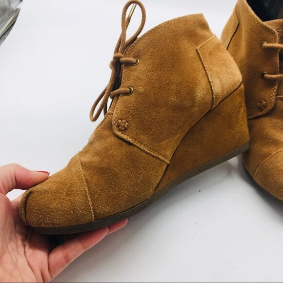 Bobs Suede Lace Up Booties Ankle Boots - Picture 4 of 7